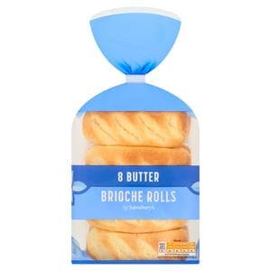 Sainsbury's Butter Brioche Roll x8