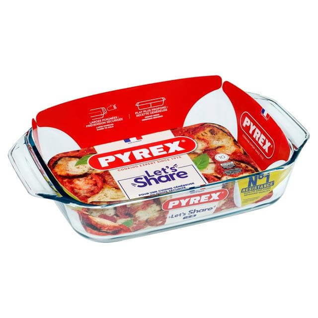 Pyrex Irresistible Glass Rectangular Roaster - gallery image 1