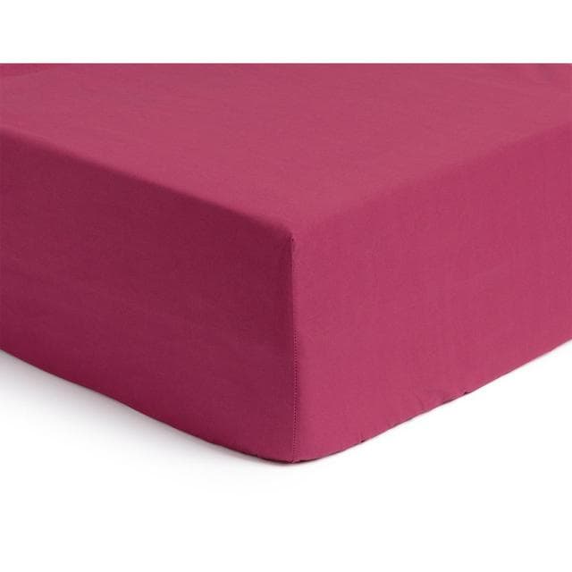 Habitat Cotton Rich 180 TC Fitted Sheet - Plain Berry - gallery image 1