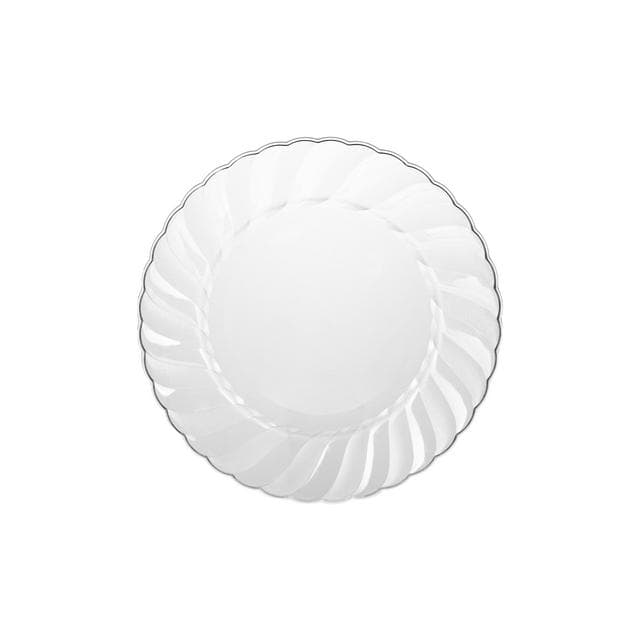 Sainsbury's Home Pack of 8 Reusable Clear Plastic Plates - gallery image 1