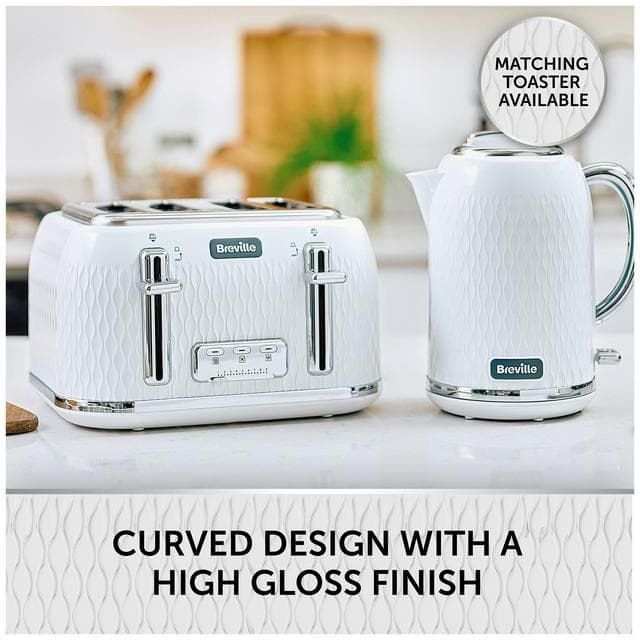 Breville VKT117 Curve Kettle - White and Chrome - gallery image 5