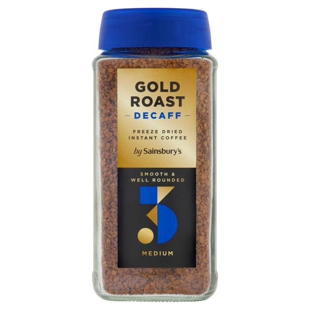 Sainsbury's Gold Roast Decaffeinated Instant Coffee Granules 200g - gallery image 1