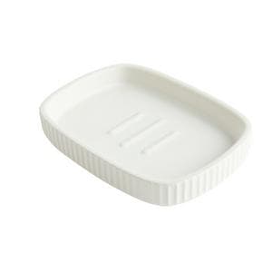 Sainsbury's Home Ribbed Soap Dish - White