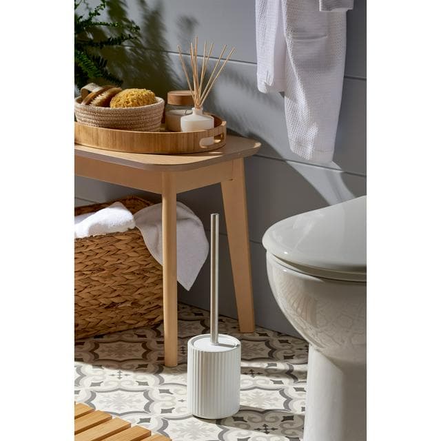 Sainsbury's Home Ribbed Toilet Brush - White - gallery image 3