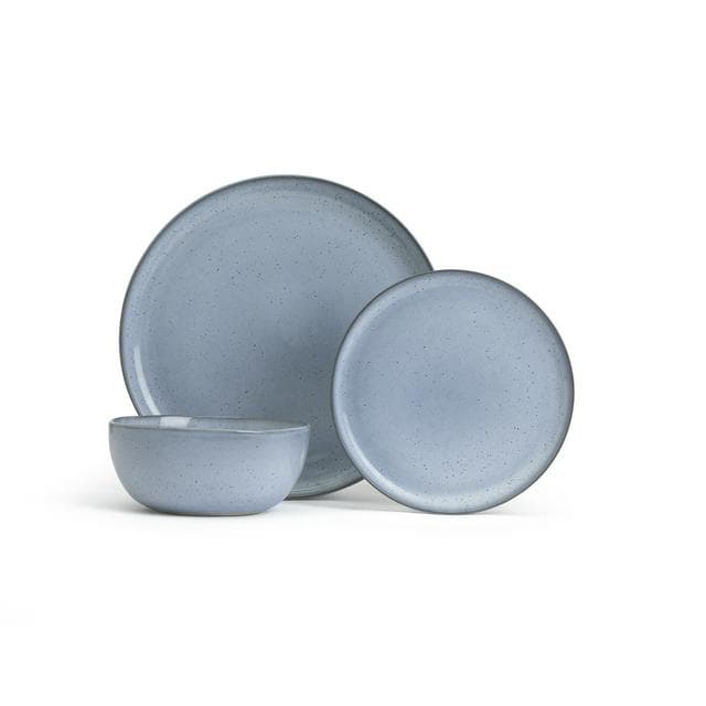 Habitat Evora Dinner Set Blue 12Pc - gallery image 1