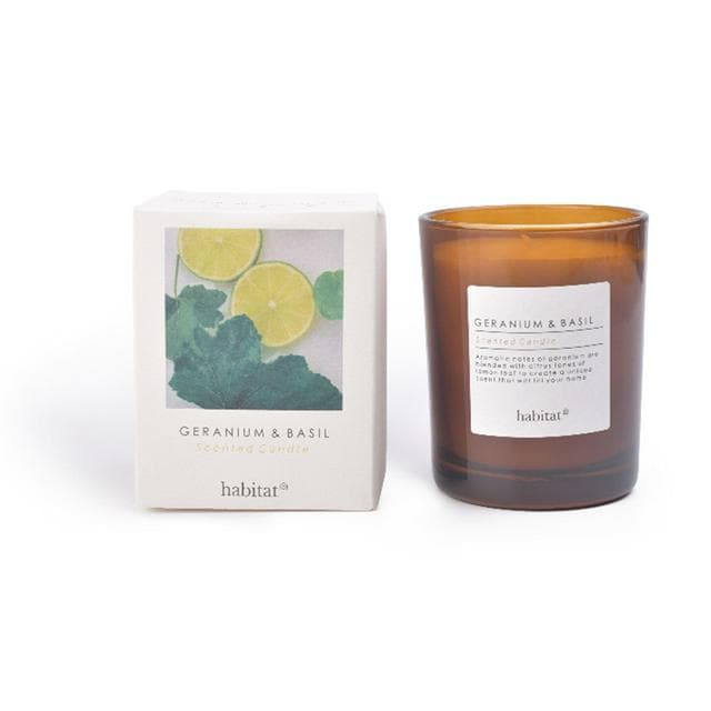 Habitat Scented Boxed Candle - Geranium & Basil - gallery image 1