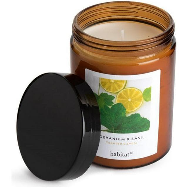 Habitat Scented Jar Candle - Geranium & Basil - gallery image 1