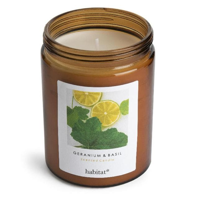 Habitat Scented Jar Candle - Geranium & Basil - gallery image 3