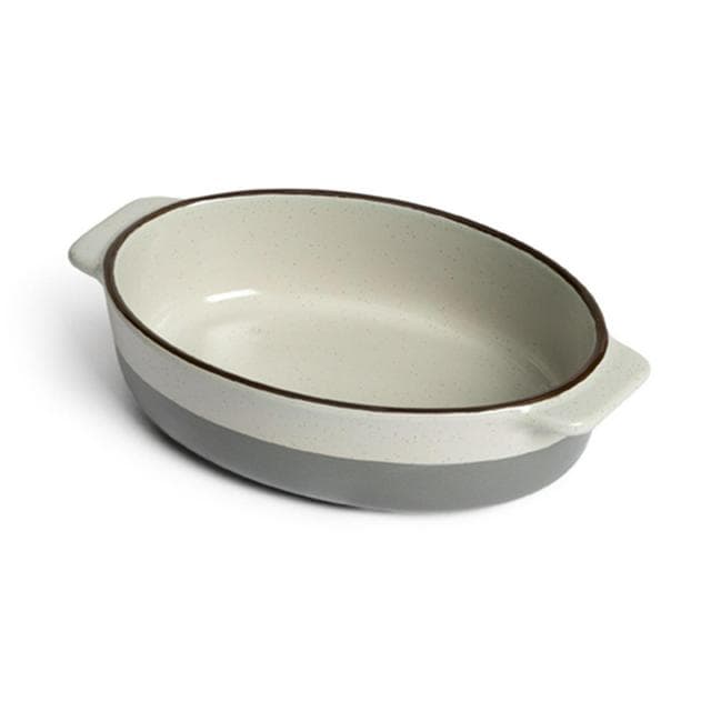 Habitat Speckle Small Ceramic Roaster - Grey - gallery image 1
