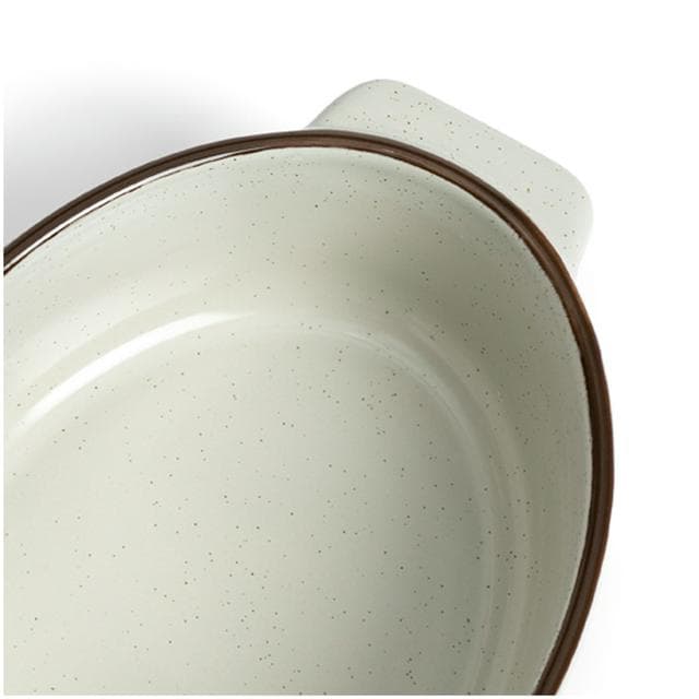 Habitat Speckle Small Ceramic Roaster - Grey - gallery image 3