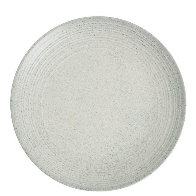 Habitat Textured Ripple Dinner Plate - Chalk - gallery image 1