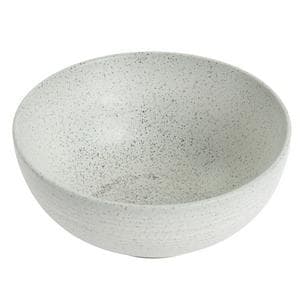 Habitat Textured Ripple Cereal Bowl - Chalk