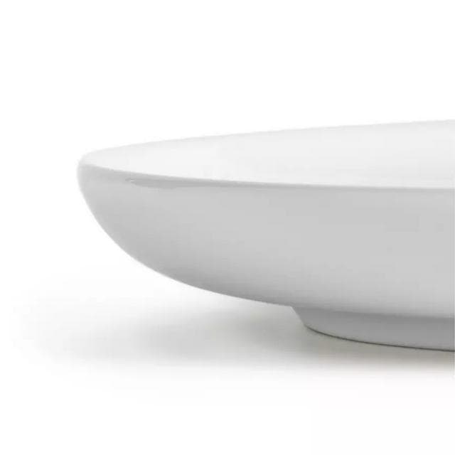 Habitat Riko Oval Porcelain Serving Platter - White - gallery image 3