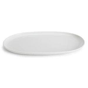 Habitat Riko Oval Porcelain Serving Platter - White