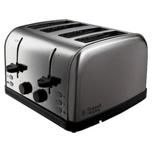 Russell Hobbs Worcester 4 Slice Brushed Toaster 18790