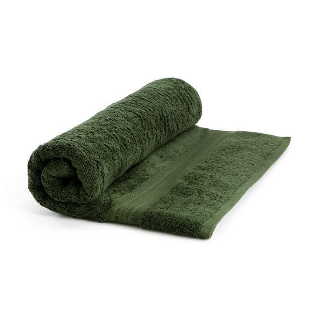 Habitat Egyptian Bath Sheet - Forest Green - gallery image 1