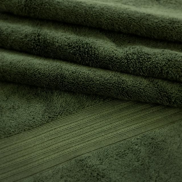 Habitat Egyptian Bath Sheet - Forest Green - gallery image 2