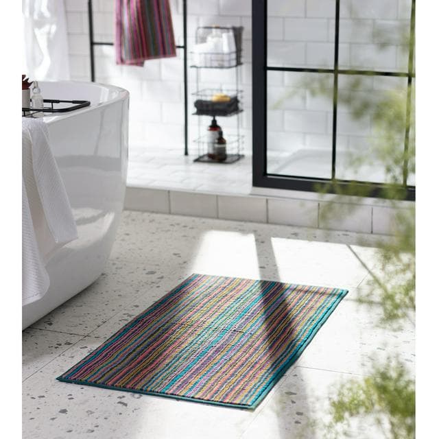 Habitat Skinny Bright Stripe Bath Mat - gallery image 4