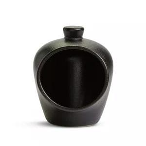 Habitat Industrial Stoneware Salt Container - Black