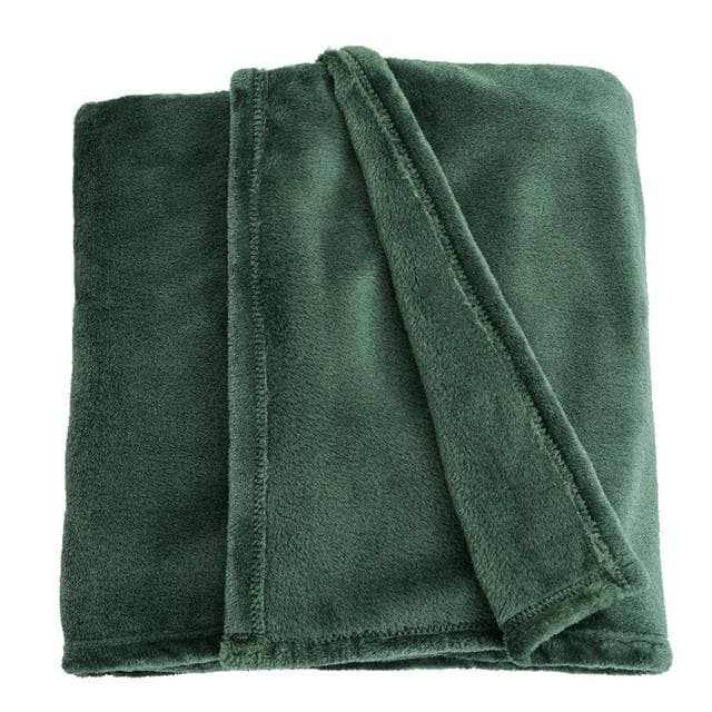Sainsbury's Home Fleece Throw - Emerald - 125X150cm - gallery image 1