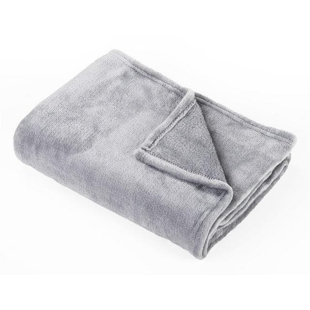 Sainsbury's Home Super Soft Fleece Throw - Flint Grey - 125x150cm - gallery image 1