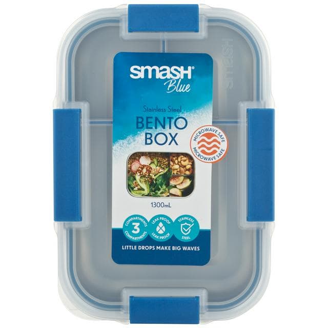 Smash Stainless Steel Bento Box - Blue - gallery image 1