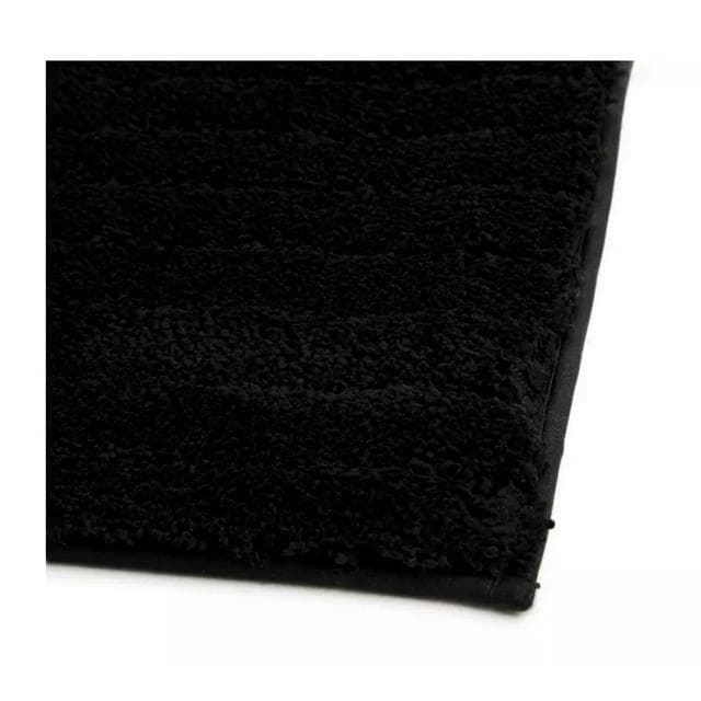 Habitat Ribbed Tufted Bath Mat - Black - gallery image 2