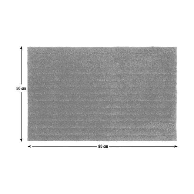 Habitat Ribbed Tufted Bath Mat - Black - gallery image 4