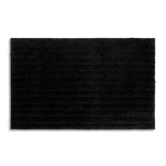 Habitat Ribbed Tufted Bath Mat - Black - gallery image 5