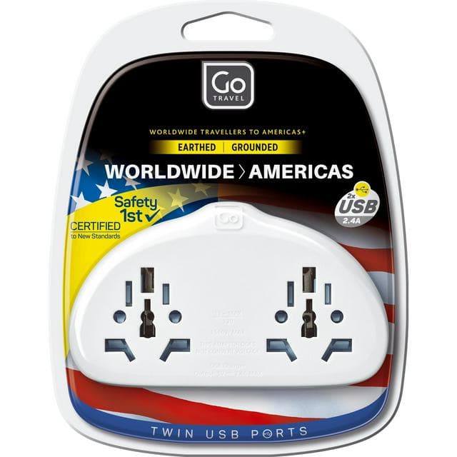 Go Travel World-USA Adaptor Duo USB - gallery image 1