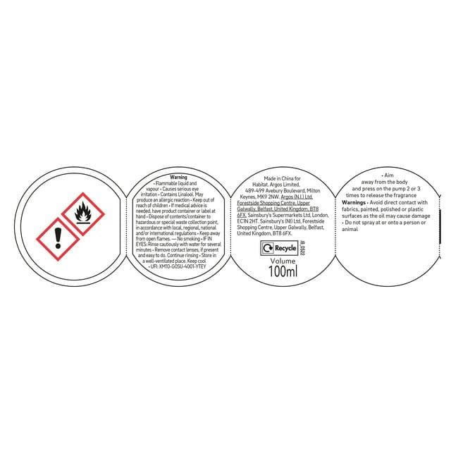 Habitat 100ml Room Spray - Geranium & Basil - gallery image 4
