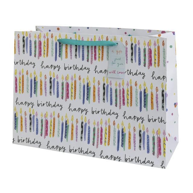Sainsbury's Home Brights Happy Birthday Extra Large Present Gift Bag Birthday Celebration - gallery image 1