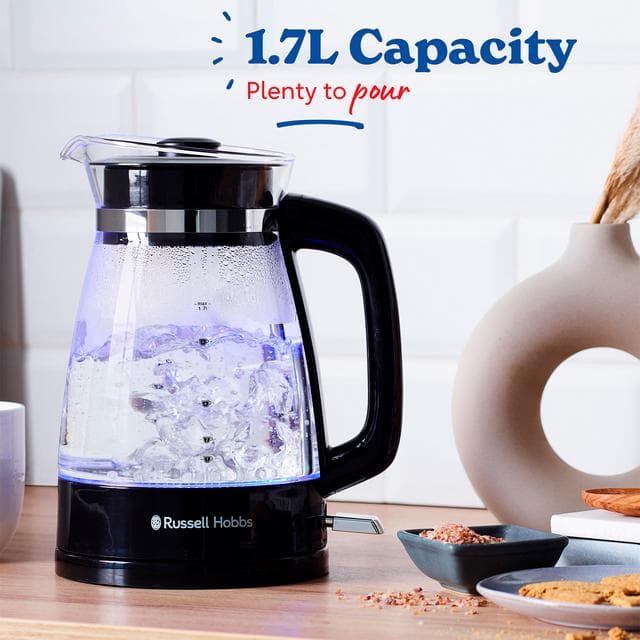Russell Hobbs Black Classic Glass Kettle 26080 - gallery image 5