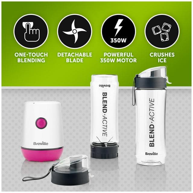 Breville VBL248 Blend Active Personal Blender – Pink - gallery image 4