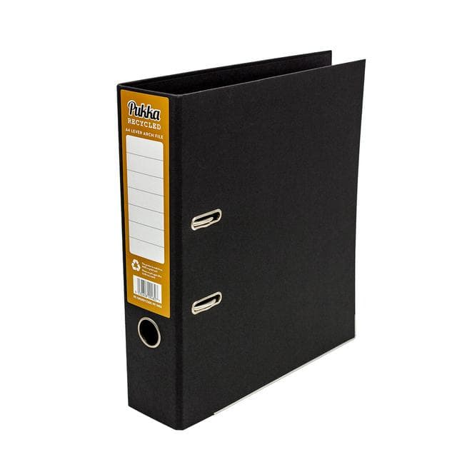 Pukka Recycled Lever Arch Black - gallery image 1