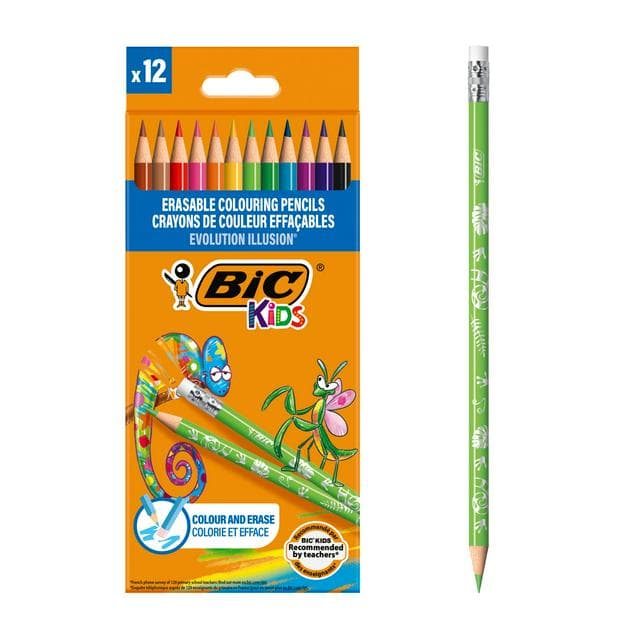 Bic Evolution Illusion Erasable Colouring 12pk - gallery image 1