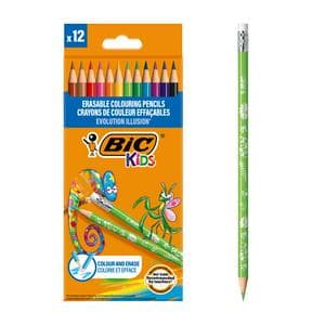 Bic Evolution Illusion Erasable Colouring 12pk