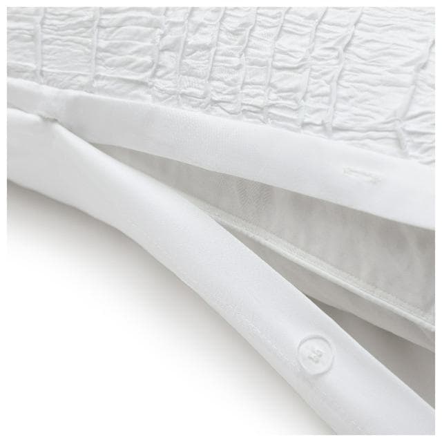 Sainsbury's Home Crinkle Bedding Set - White - gallery image 5