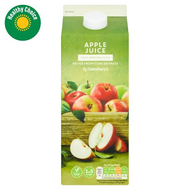 Sainsbury's 100% Apple Juice, Not From Concentrate 1.75L - gallery image 1