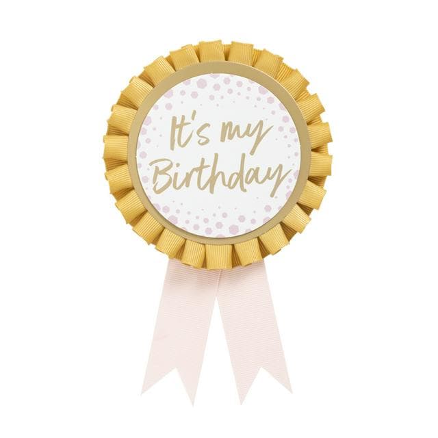 Habitat Adult Birthday Rosette Pink & Gold - gallery image 1