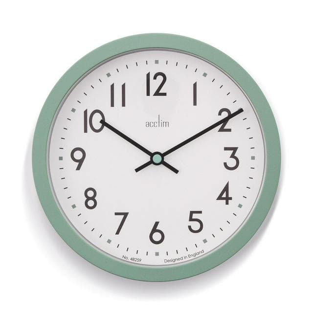 Acctim Elstow Analogue Wall Clock - Green - gallery image 1