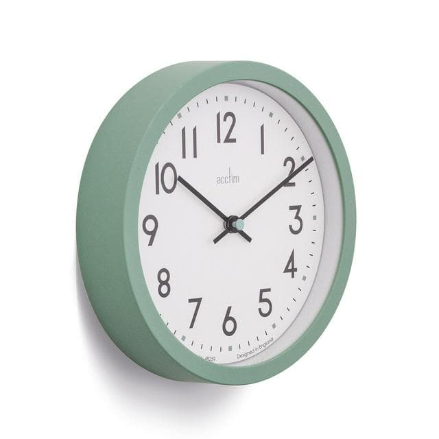 Acctim Elstow Analogue Wall Clock - Green - gallery image 2