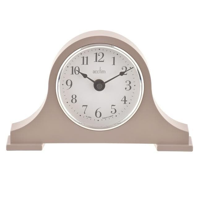 Acctim Harston Analogue Mantel Clock - Taupe - gallery image 1