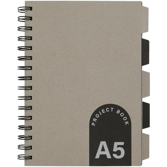 Sainsbury's Home Project Book Black/White/Grey A5 - gallery image 1