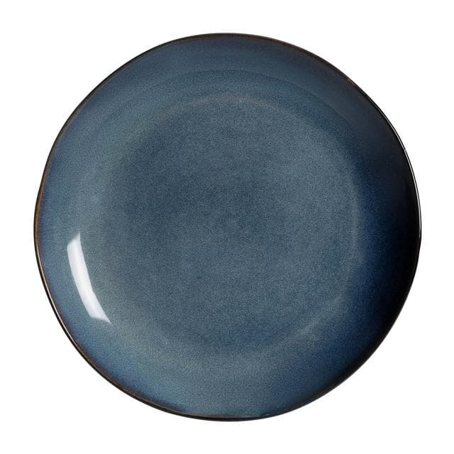 Habitat Reactive Dinner Plate - Navy - gallery image 1