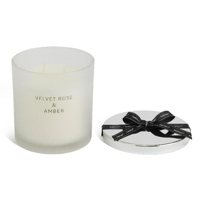 Habitat Large Candle with Lid - Velvet Rose & Amber - gallery image 1