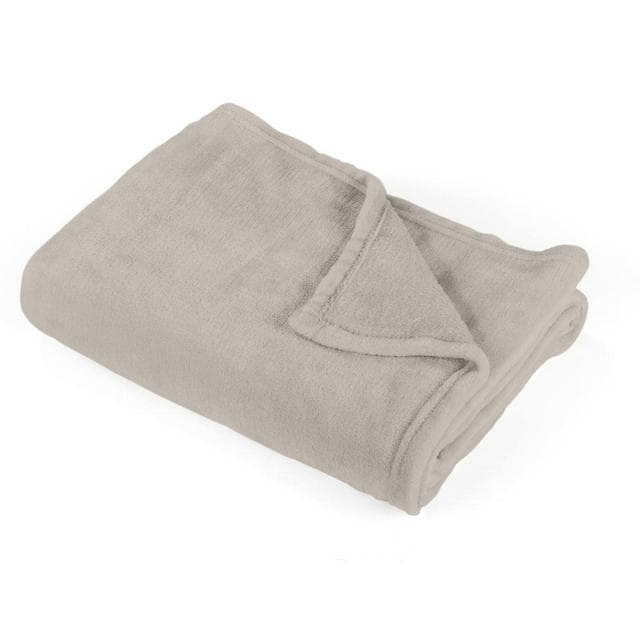 Sainsbury's Home Super Soft Fleece Throw - 125x150cm - Taupe - gallery image 4