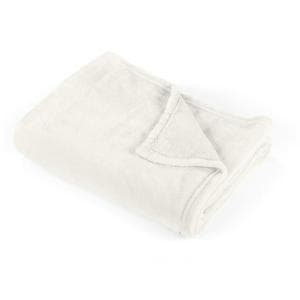 Sainsbury's Home Super Soft Fleece Throw - 125x150cm - Taupe - SKU: Fleece throw 125x150 cream