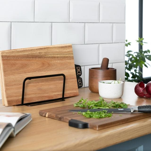 Habitat Industrial Acacia Wood Butcher Board - Pack of 3 - gallery image 2