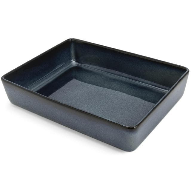 Habitat Reactive Stoneware Roaster - Navy Blue - gallery image 1